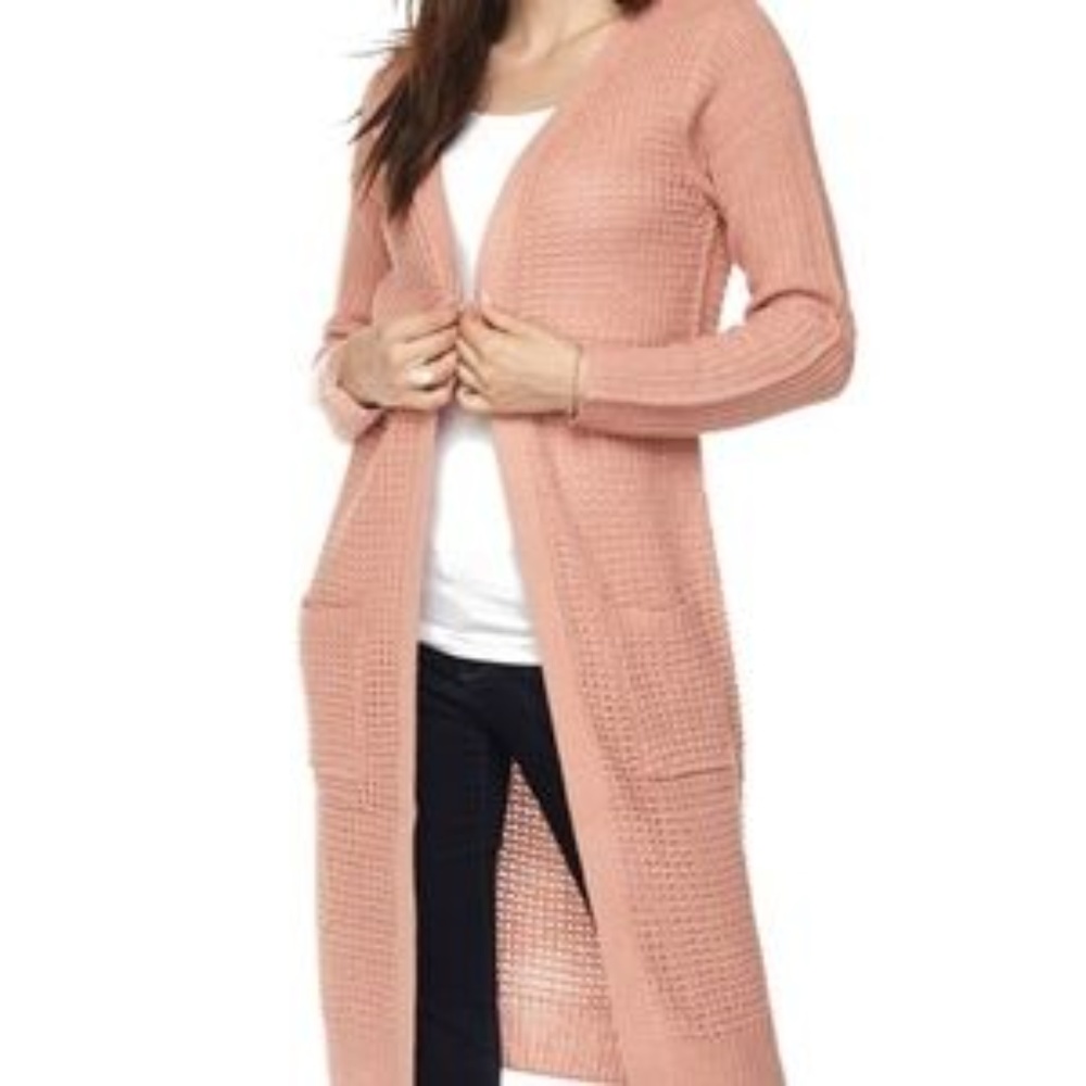 BLUSH LONGLINE CARDIGAN - Picture 2 of 3